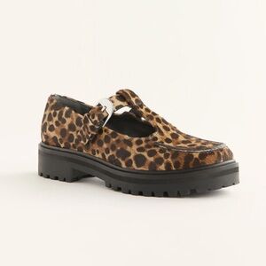 Reformation - Abalonia Chunky Maryjane - Leopard, Size 10